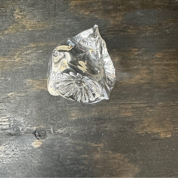 Daum Crystal Owl Paperweight | Vintage French Glass - Picture 8 of 10